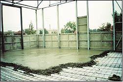 бетонная стяжка, армирование бетонного пола, шлифовка бетона